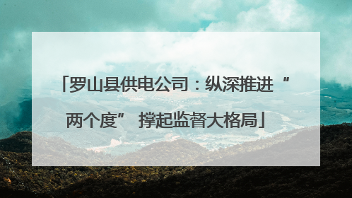 罗山县供电公司：纵深推进“两个度” 撑起监督大格局